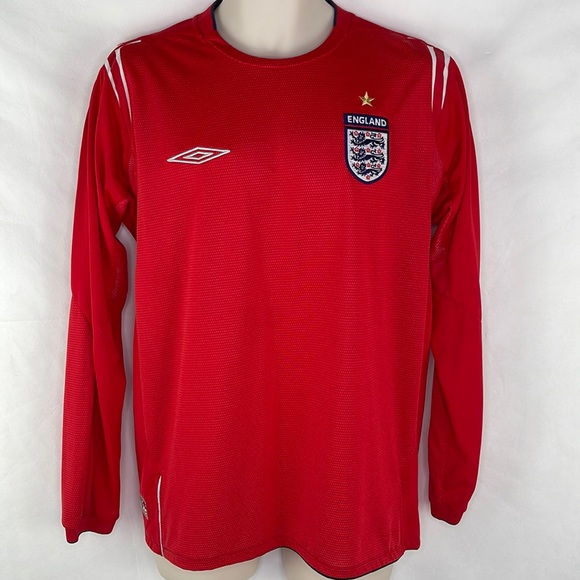 England National Team Three Lions English Umbro World Cup Soccer Football Jersey - Picture 1 of 5